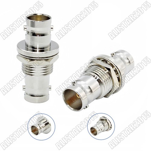 1x Adaptador de tuerca de mamparo hembra a conector BNC hembra 75 ohmios 3G HD SDI conector - Imagen 2 de 7