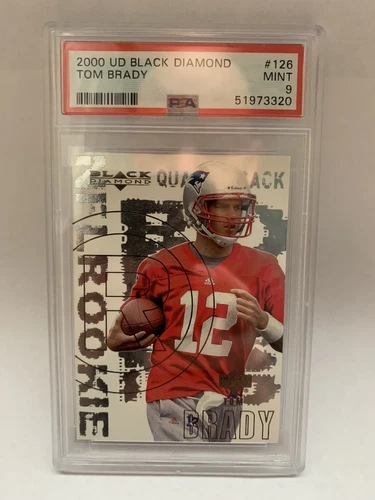 Tom Brady RC 2000 Upper Deck Black Diamond #126 Rookie PSA 9 MINT GOAT