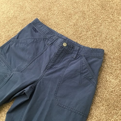 Outdoor Research Pants 8 Wadi Rum Outdoor Blue Pockets Hiking Stretch Cotton - Picture 4 of 13