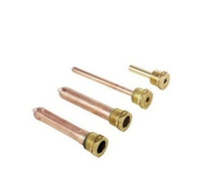 Pozzetto Sonda Gas 1/2" Conico 10cm - Per 3 Bulbi Diametro 15x16mm, Per Termocamini - Foto 5