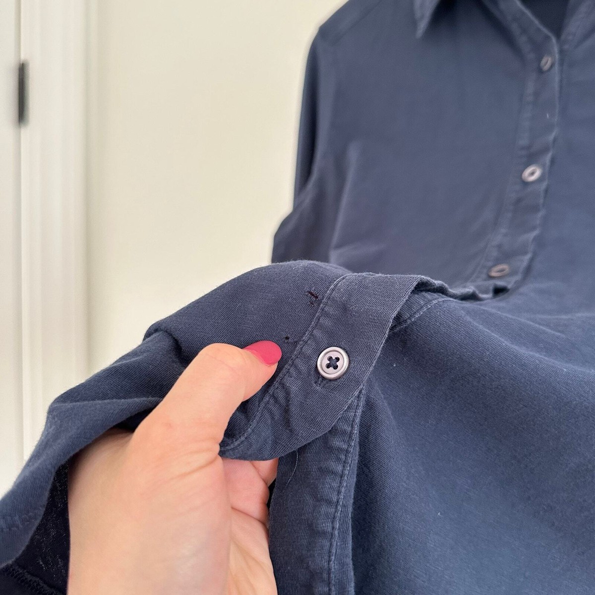 Theory Riduro C.Nebulous Organic Cotton Slub Long Sleeve