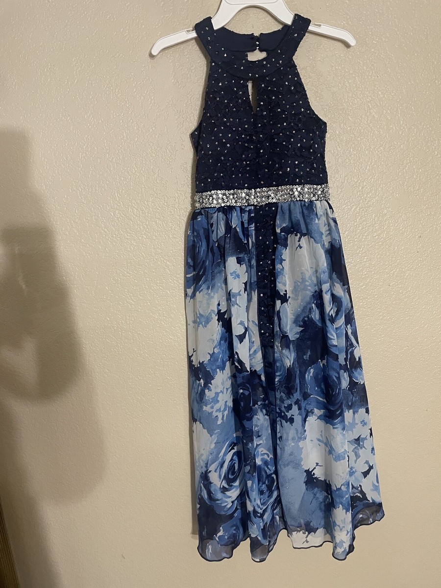 Speechless Girls High Neck Maxi Romper Dress Long Speechless Girls