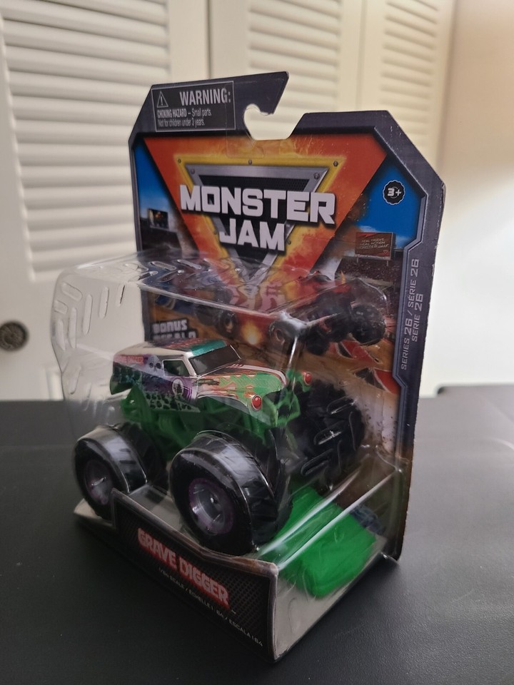 Grave Digger Silver True Metal Monster Jam Truck 1:64 Series 26 | eBay