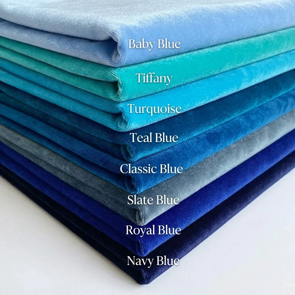 Soft Stretch Velvet Fabric By The Yard 58" Wide Sewing Crafts 50+ Colors USA image 1