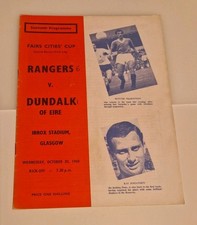 Rangers v Dundalk 68/9 Fairs Cup 