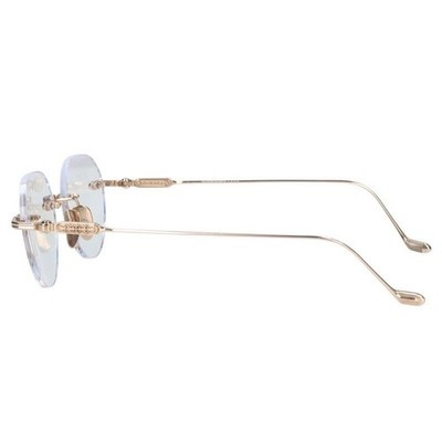 Chrome Hearts SOFFFFFFFFERS I Floral Cross Temple Rimless Glasses