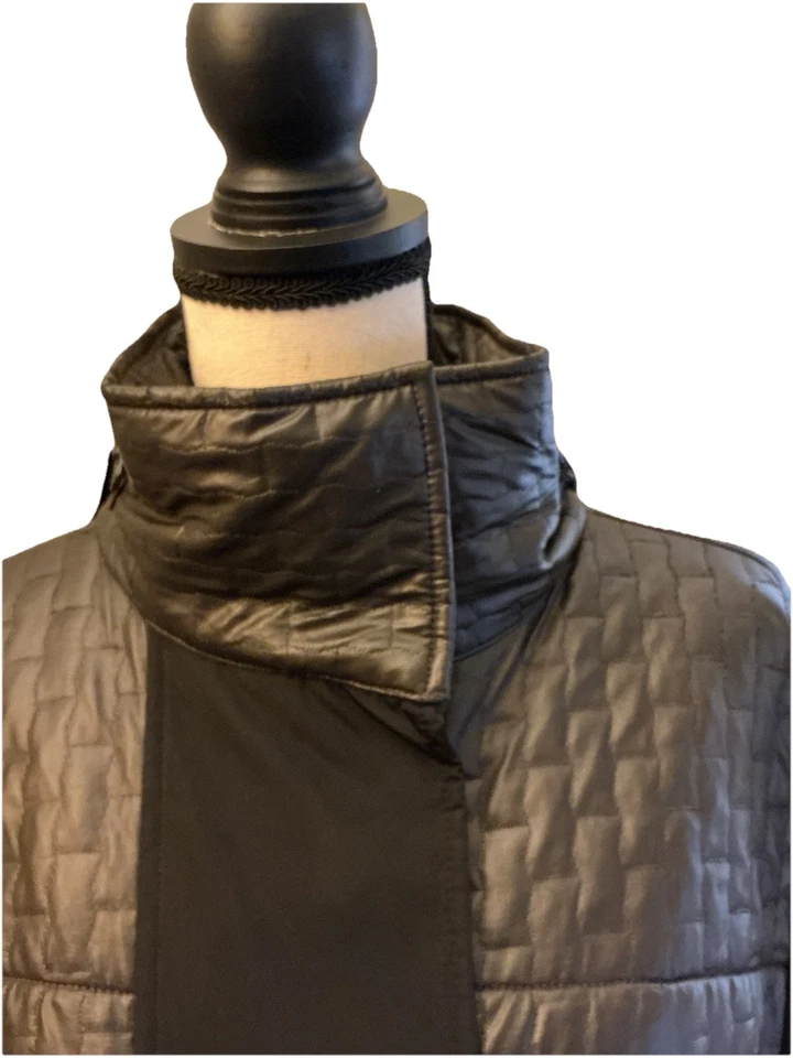 Ali RO Women's Quilted Jacket Hooded Full Zip And Snaps - Image 3 of 4