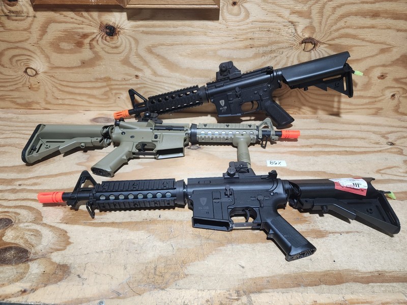 Elite Force Electric Airsoft Gun Rifles Broken Returns x 3 Rifles Auction #86X