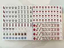 Christmas Mahjong Tiles Full American Mahjong Set