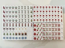 Christmas Mahjong Tiles Full American Mahjong Set