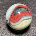 D.A.S Marbles-D&E Aventurine- Forest Green/Black&Red Oxblood Swirl(.75") — photo 2