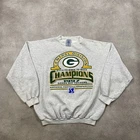 Nutmeg Green Bay Packers Sweatshirt Mens XL Vintage 90s NFL Football Jumper Grey