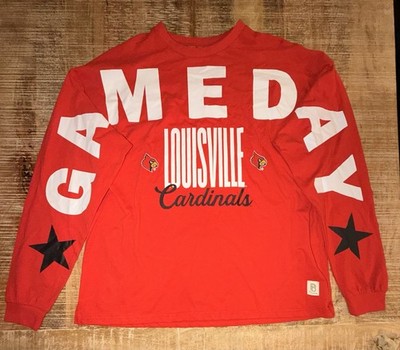 GAMEDAY PRESSBOX LOUISVILLE CARDINALS SPIRIT SHIRT ONE SIZE FITS ALL (XL-2X)