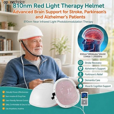 810nm PBM Transcranial Infrared Helmet Enhance Memory Cognition for Brain Health