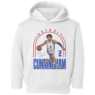 Cunningham Inspired 2 Graphic Detroit Tribute Toddler Hooded Sweatshirt