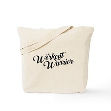 CafePress Workout Warrior Natural Canvas Tote Bag, Cloth Shopping Bag 78195134 