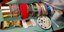Dużo vintage i nowej wstążki Różnorodność Boże Narodzenie!