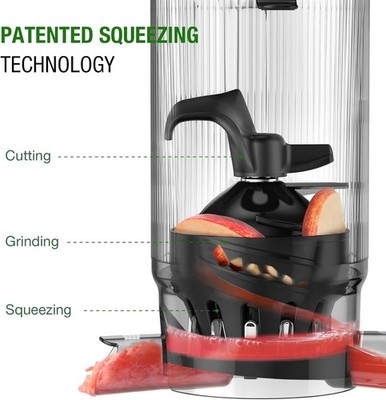 TUUMIIST ジューサー スロージューサーTM-580SJ TUUMIIST TM-580SJ Cold Press Juicer, Slow Squeeze Technology, 5.3