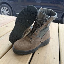 Belleville AFST Boots Mens Size 4.5 Wide Sage Green Vibram Sole Steel Toe USA
