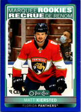 2021-22 O-PEE-CHEE Update Marquee Rookies Blue RC 636 Matt Kiersted Panthers