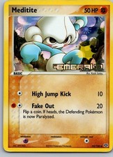 Meditite Reverse Holo Common EX Emerald 55/106 on eBay