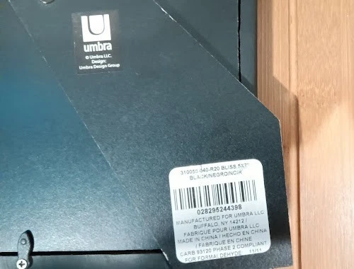 Umbra Bliss Black Resin Ornate 5x7 Picture Frame Prop-up Desk Shelf Decor - Image 3 of 4