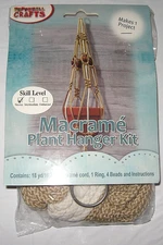 Pepperell MAC158 Macrame Plant Hanger Kit, Multicolor