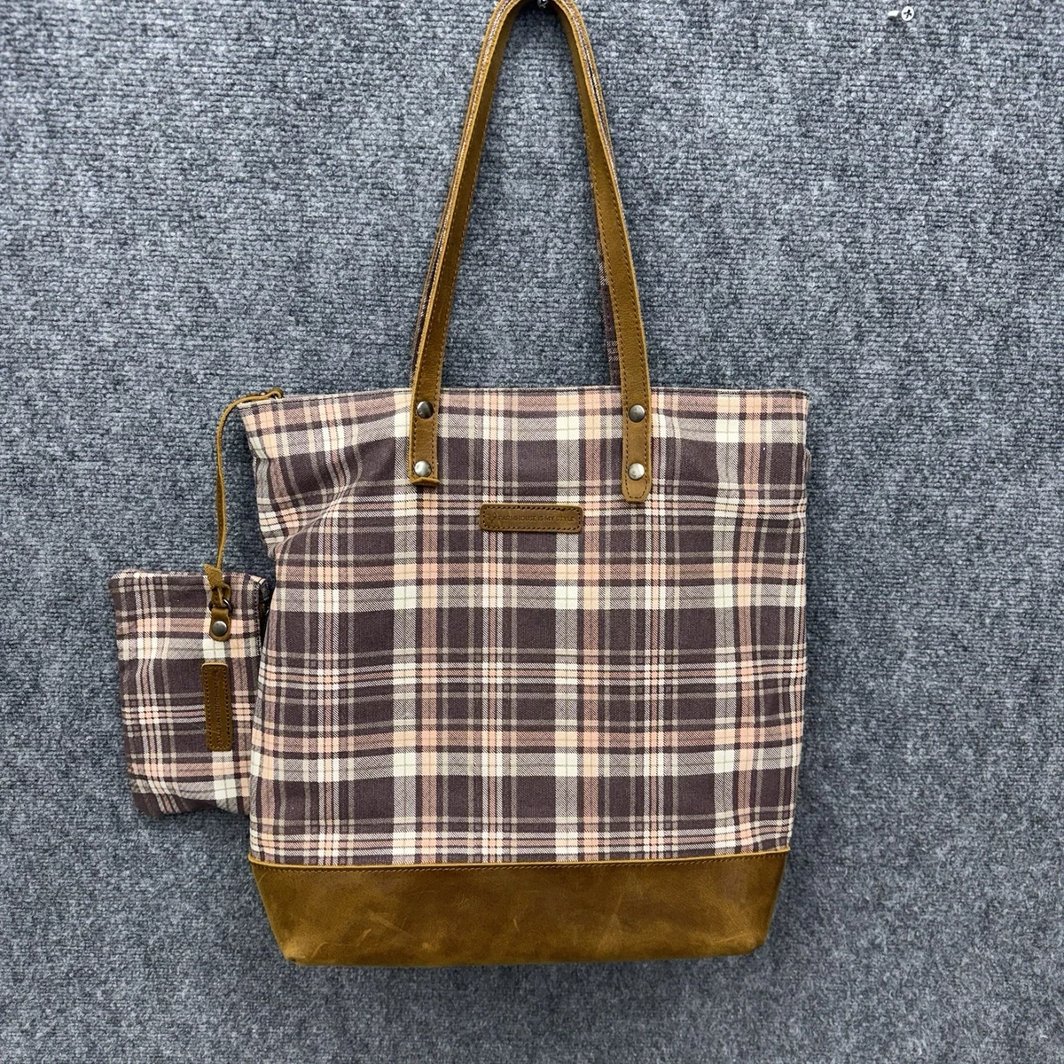 Zip Plaid Large Bags & Handbags for Women for sale | eBay