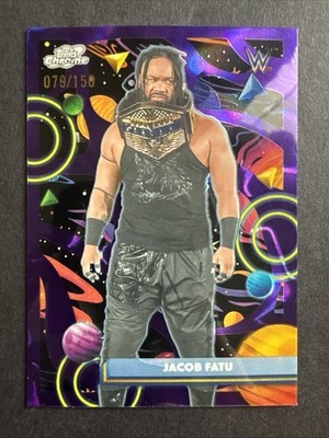 2026 Topps WWE Cosmic Chrome JACOB FATU #5 Purple Nebula Refractor /150