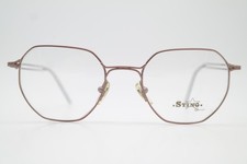 Vintage STING 1408 Bronze Oval Unisex Metal Eyeglass Frame Eyeglasses