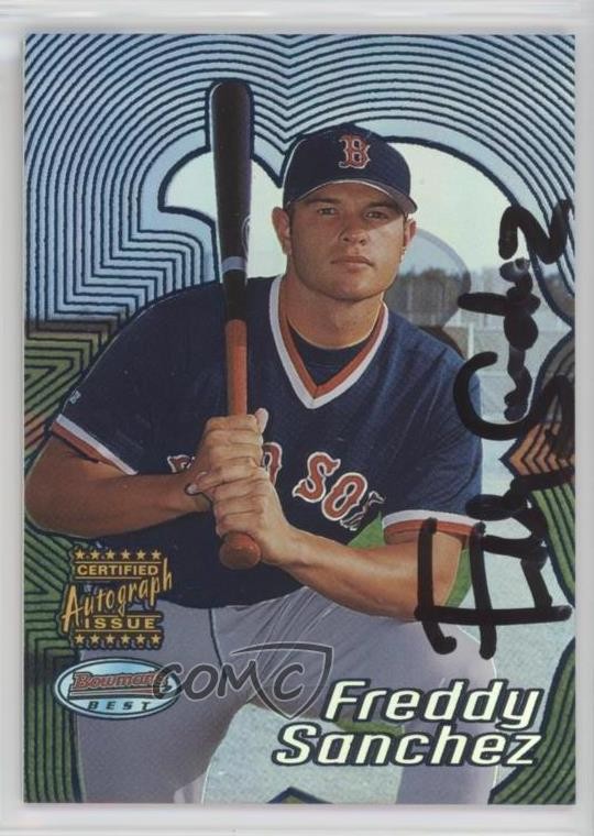 2002 Bowman's Best Auto Freddy Sanchez #146 Rookie Auto RC 0r4
