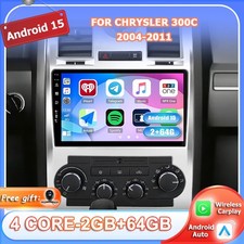 Android 15 CarPlay For Chrysler 300C 2004-2011 Car Stereo GPS AHD Sat Nav 2+64GB