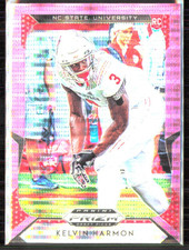 2019 Prizm Draft Picks Pink Pulsar #114 Kelvin Harmon Rookie Football Card!. rookie card picture