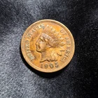 1905 Indian Head Cent - Actual Coin Shown-Fine-Circulated - Pre-owned  Free Ship