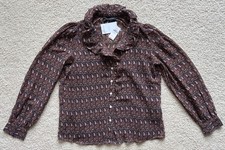 Banana Republic Brown Floral Sheer Blouse 65