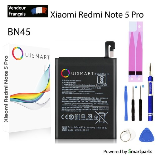 Batterie Compatible Pour Xiaomi Redmi Note 6 Pro - Marque OuiSmart - Avec Outils - Neuf