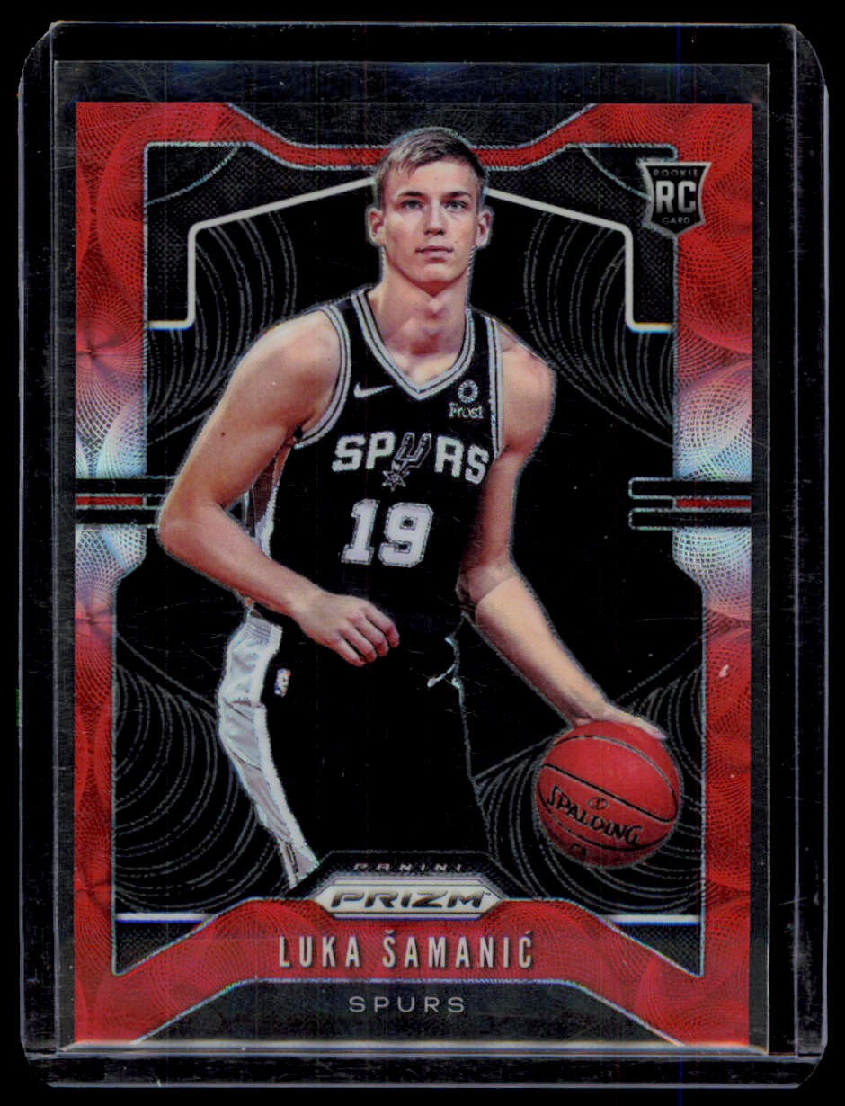 2019-20 Panini Prizm Luka Samanic 265 Prizms Choice Red /88 San Antonio Spurs
