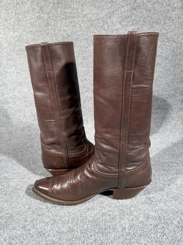 Caboots El Dorado Custom VNTG Hand Made TX French Toe Western Boots Men’s 10 D - Picture 9 of 15