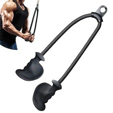 Ergonomic Tricep Rope Pulldown Attachments Extra Long Cable Machine Bar Gym