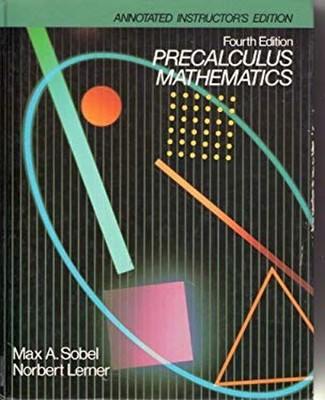 Annotated Instructor's Edition Precalculus Mathematics