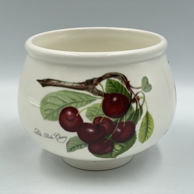 Portmeirion   Pomona   Zuckerdose   8 cm   Pflaume Pfirsich Kirsche   sehr guter Zustand