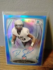 Devin Street 2014 Bowman Chrome Blue Refractor Autograph Rookie #72/99