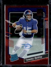 2023 Clearly Donruss #97 Tommy DeVito Rated Rookie Autographs Red #/49