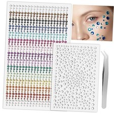 Face Gems Self Adhesive Festival Face Jewels, Stick On Rhinestones for Makeup,