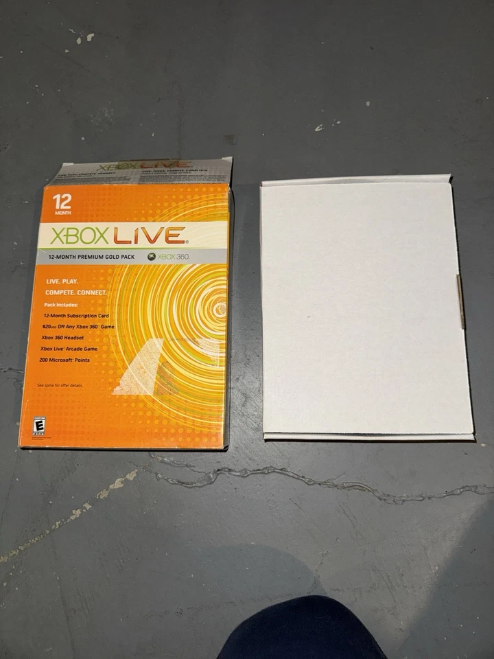 Tarjeta de membresía Xbox Live Gold de colección rara de un mes - artículo de coleccionista no usado Foto 3 de 4