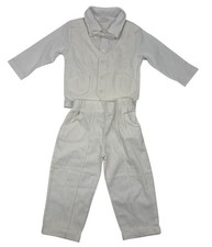 A  J Baby Boys Christening Formal Outfit Set Size 9 Mo. White Collared