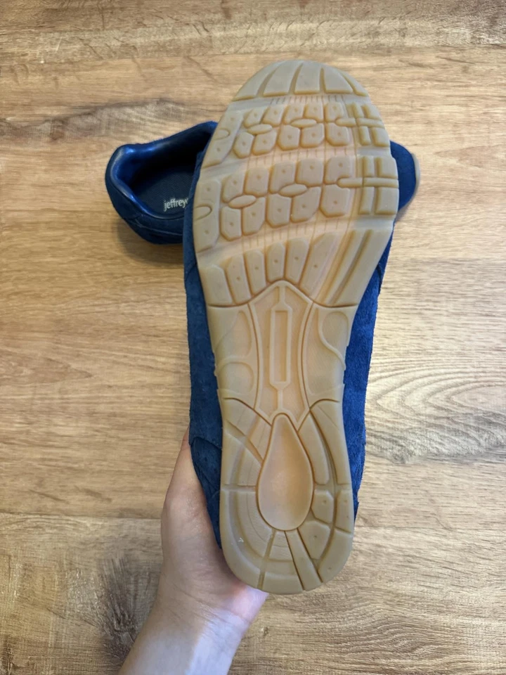 Zapatillas bajas Jeffrey Campbell para mujer talla 7 azul marino gamuza zapatos Foto 3 de 4