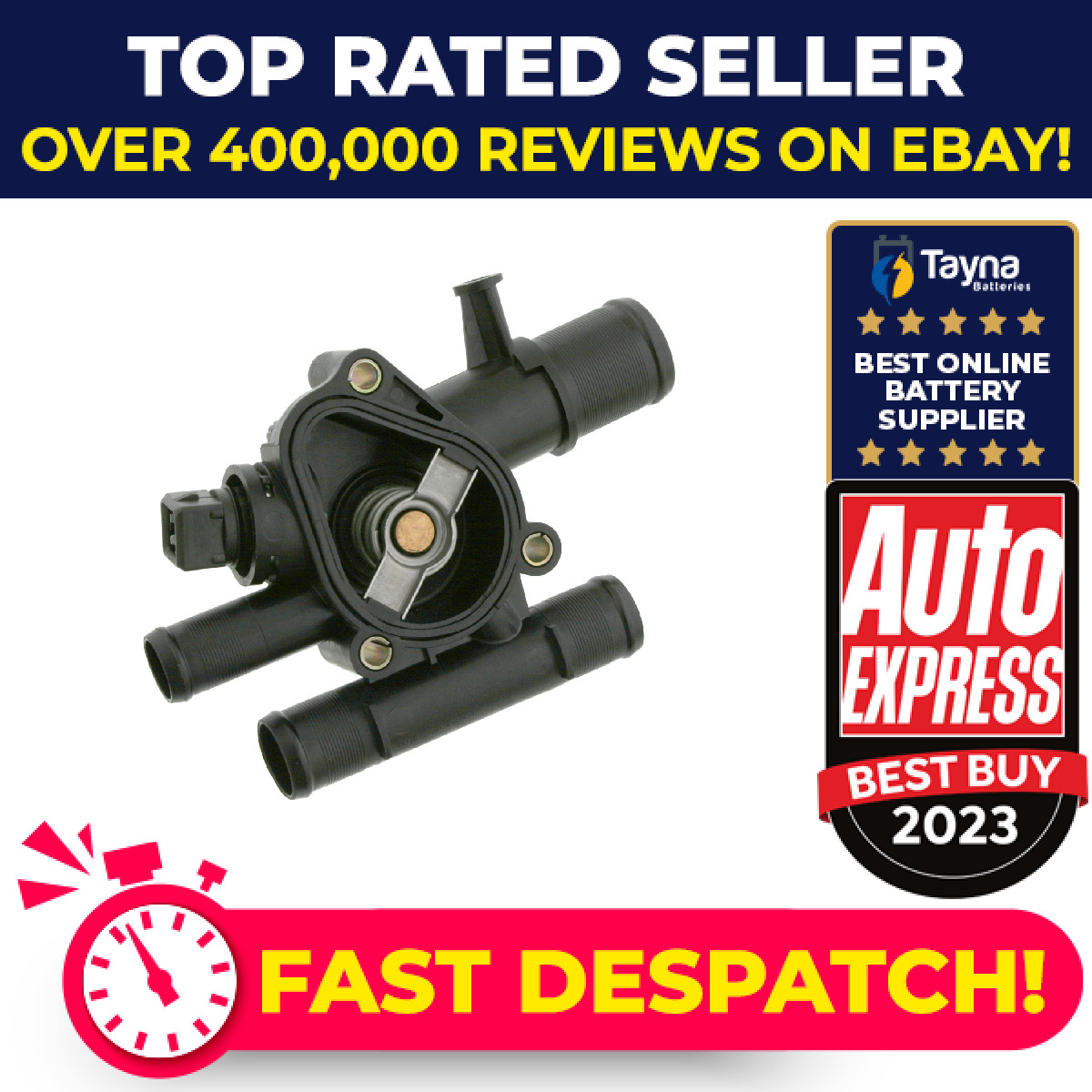 Coolant Thermostat 24158 Febi 8200112054 8200158506 8200674366 Quality New