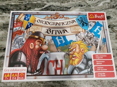 Polish Ortograficzna Bitwa Family Board Game By Trefl Gra Edukacyjna No English 