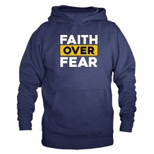 Faith Over Fear Christian Religious God Bible Church Jesus Christ Hoodie